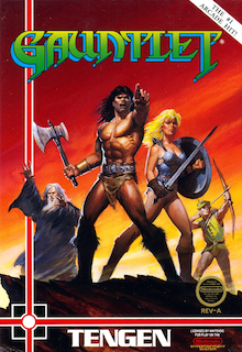 NES artwork for Gauntlet